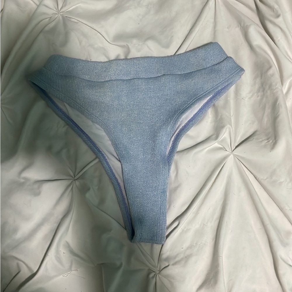 Blue bikini bottoms